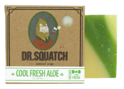 Dr. Squatch Bay Rum Soap w/Soap Saver Pouch - 5oz Free Shipping