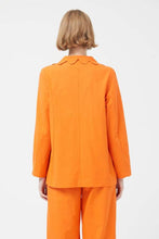 Load image into Gallery viewer, Orange Scalloped Blazer
