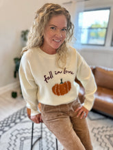 Load image into Gallery viewer, Fall In Love Cream Sweater
