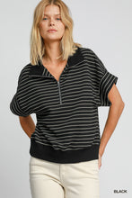 Load image into Gallery viewer, Earn My Stripes Half Zip Dolman
