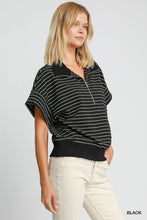 Load image into Gallery viewer, Earn My Stripes Half Zip Dolman
