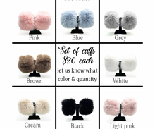 Load image into Gallery viewer, Couture Faux Fur Cuffs
