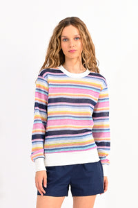 The Sunset Knitted Striped Sweater