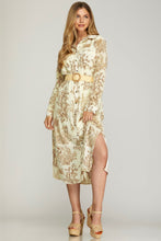 Load image into Gallery viewer, The Tory Taupe Button Down Dress
