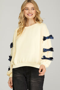 The Sweet Bow Knit Sweatshirt