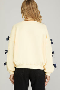 The Sweet Bow Knit Sweatshirt