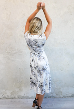 Load image into Gallery viewer, Powder Blue Floral Royce Dress

