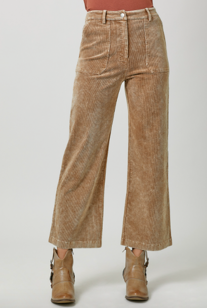 Sandy Washed Corduroy Trousers