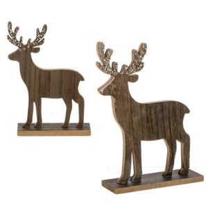 Glitter Stag Figurines