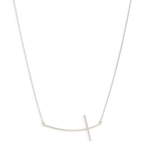 Side Cross Necklace