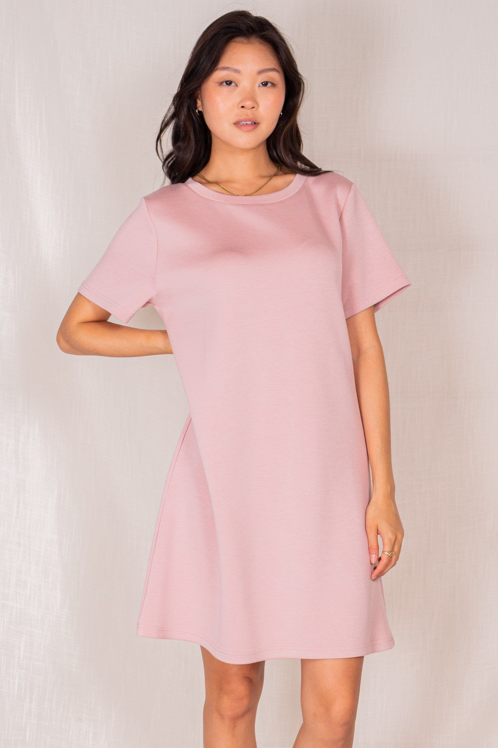 Dusty rose cheap t shirt dress